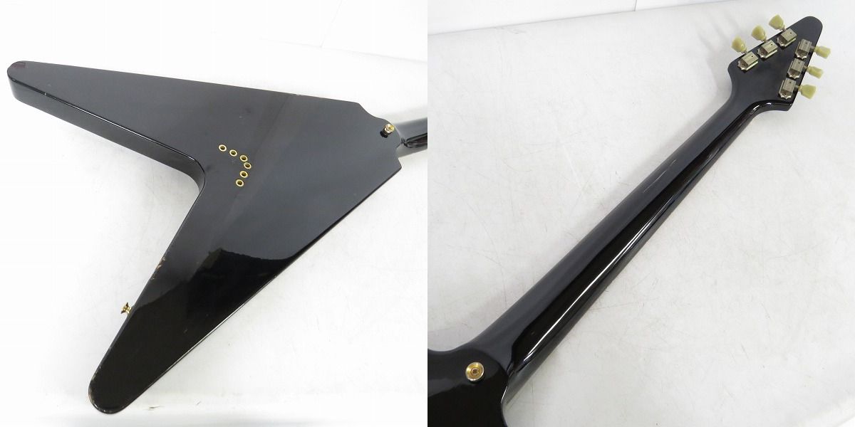 実際に弊社で買取させて頂いた★Brian by Bacchus フライングVタイプ エレキギターの画像 7枚目