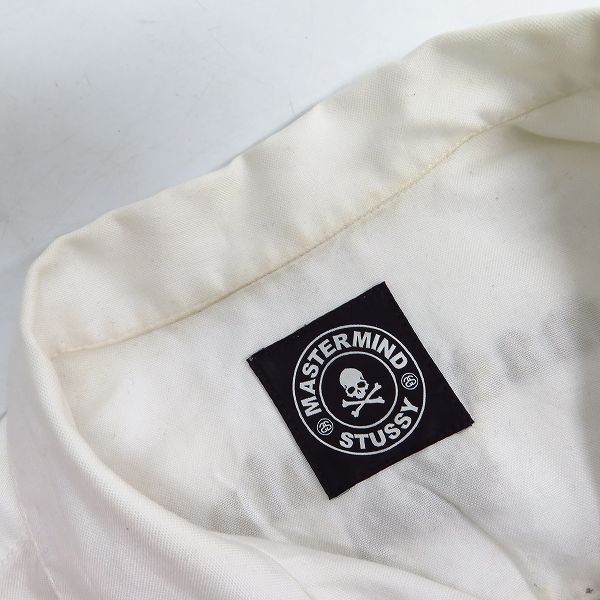 実際に弊社で買取させて頂いたMASTERMIND×Stussy/マスターマインド×ステューシー 開襟シャツ/Mの画像 6枚目