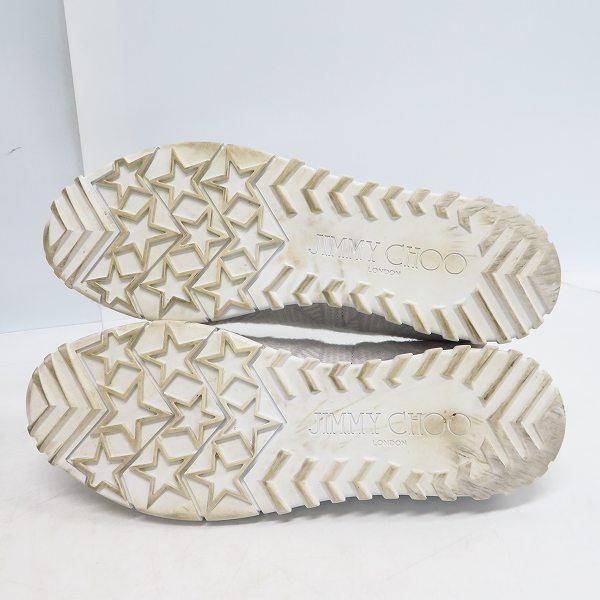 実際に弊社で買取させて頂いたJIMMY CHOO/ジミーチュウ NORWAY/M KNIT ニットスニーカー/41の画像 2枚目