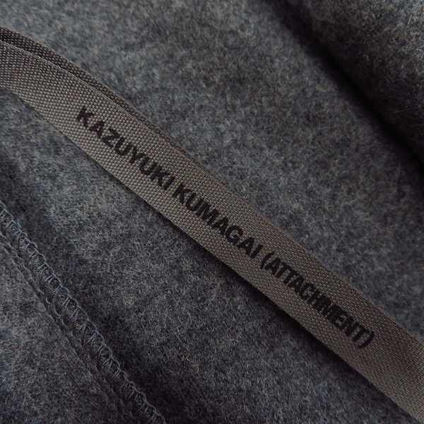 実際に弊社で買取させて頂いたKAZUYUKI KUMAGAI ATTACHMENT/アタッチメント ウールテーラードジャケット/1の画像 2枚目