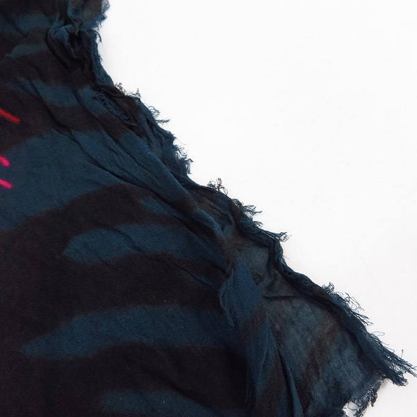 実際に弊社で買取させて頂いたIF SIX WAS NINE/イフシックスワズナイン ストール/マフラー カシミヤ混 INDIAN FISH 1862Kの画像 5枚目