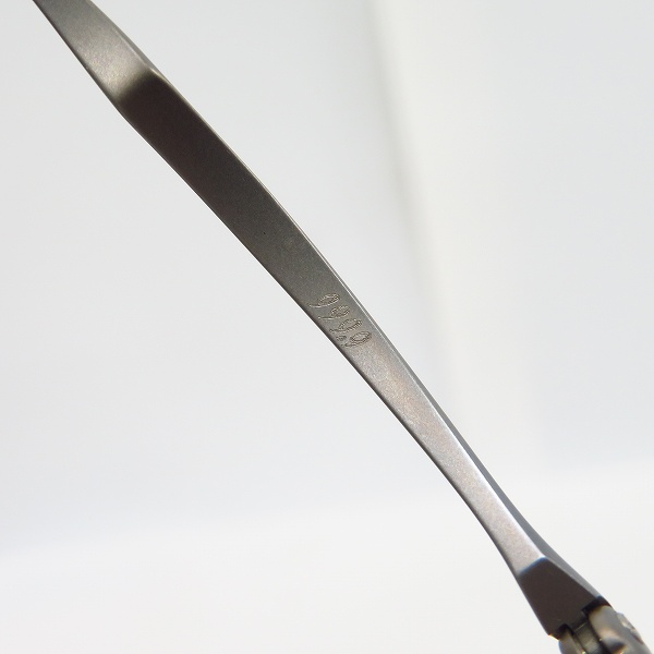 実際に弊社で買取させて頂いた999.9/フォーナインズ メタル ハーフリム アイウェア/メガネフレーム S-207Tの画像 5枚目