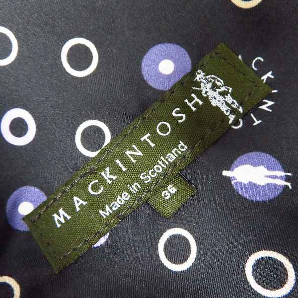 実際に弊社で買取させて頂いた【未使用】MACKINTOSH/マッキントッシュ DOUGLAS/ダグラス千鳥柄 ステンカラーコート/5257/36の画像 3枚目