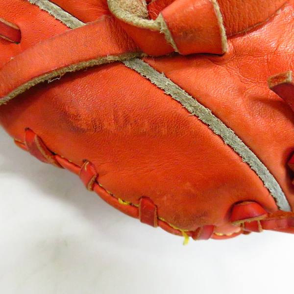 実際に弊社で買取させて頂いたHIGOLD/ハイゴールド 技極 硬式 外野手用 グローブ 右投げ PRG-2515の画像 6枚目