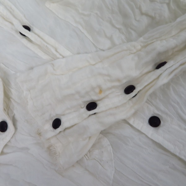 実際に弊社で買取させて頂いたLGB/ルグランブルー/エルジービー シワ加工 長袖シャツ ホワイト SHIRT-G/M 91059/2の画像 8枚目