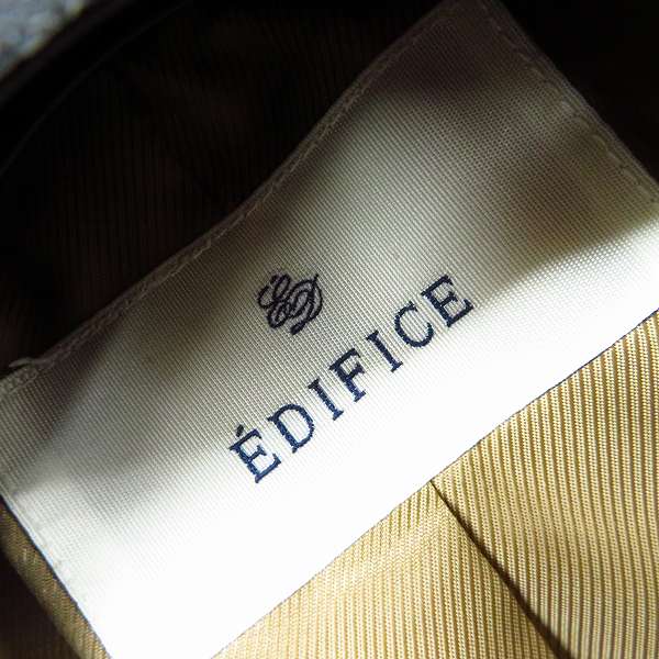 実際に弊社で買取させて頂いたEDIFICE/エディフィス メルトンウールコート ベージュ/48の画像 2枚目