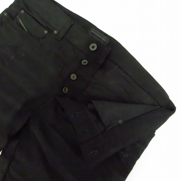 実際に弊社で買取させて頂いたDIESEL BLACK GOLD/ディーゼルブラックゴールド デニムパンツ ボーダーステッチ ダメージ加工/32の画像 2枚目