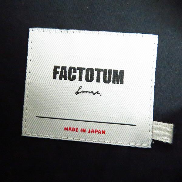 実際に弊社で買取させて頂いたFACTOTUM/ファクトタム ノーカラー 長袖 シャツ 01061133/46の画像 2枚目