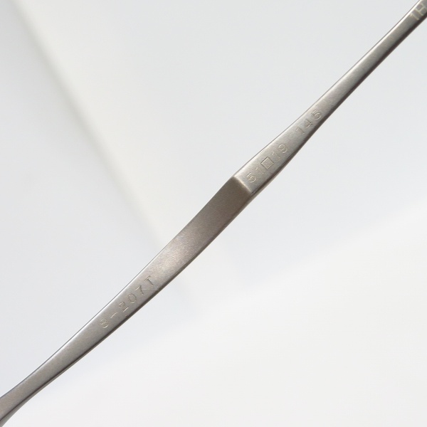 実際に弊社で買取させて頂いた999.9/フォーナインズ メタル ハーフリム アイウェア/メガネフレーム S-207Tの画像 4枚目