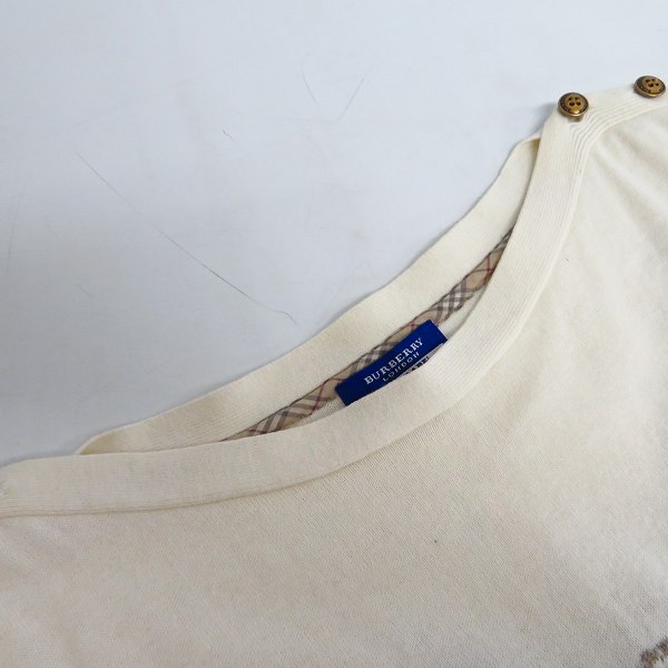 実際に弊社で買取させて頂いたBURBERRY LONDON BLUE LABEL/バーバリーロンドン ブルーレーベル ロゴ ニットワンピース/38の画像 5枚目