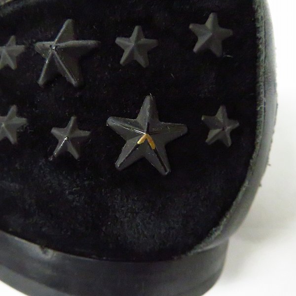 実際に弊社で買取させて頂いたJIMMY CHOO/ジミーチュウ スター スタッズ スリッポンシューズ/43の画像 6枚目