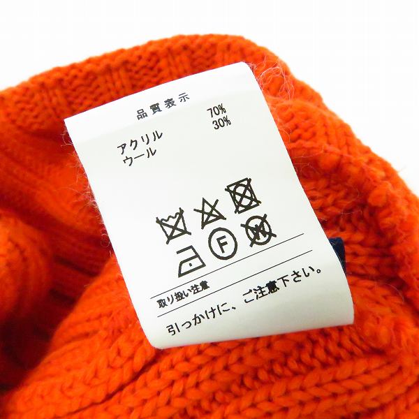 実際に弊社で買取させて頂いたDESCENDANT/ディセンダント ニット帽 オレンジ/Fの画像 6枚目