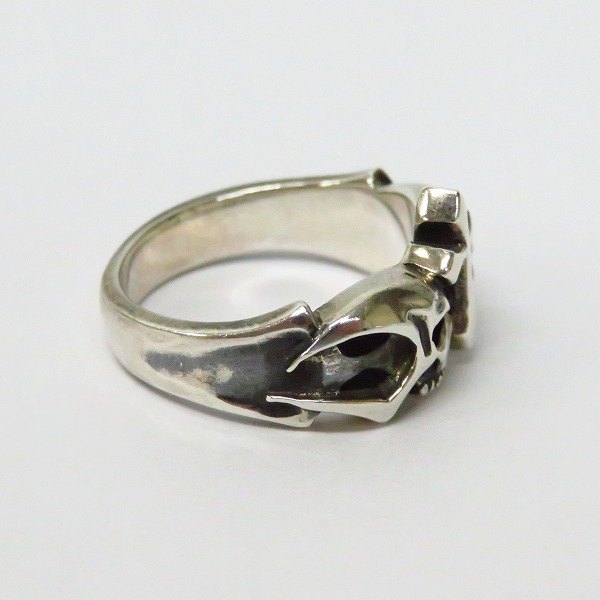 実際に弊社で買取させて頂いたDEAL DESIGN/ディールデザイン クラウン スカル リング 15号の画像 4枚目