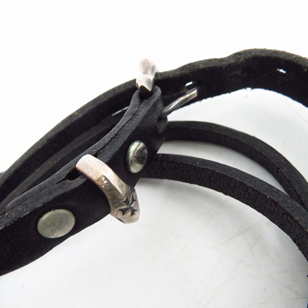 実際に弊社で買取させて頂いたDEAL DESIGN/ディールデザイン レザー S.C.B ブレス 2点セットの画像 6枚目