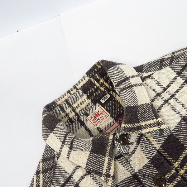 実際に弊社で買取させて頂いたSUGAR CANE/シュガーケーン チェック柄 長袖 ネルシャツ SC26710/Sの画像 5枚目