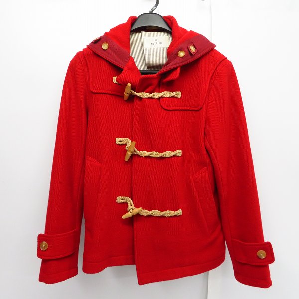 実際に弊社で買取させて頂いたEDIFICE/エディフィス ウール混 ダッフルコート レッド/赤 Size：44