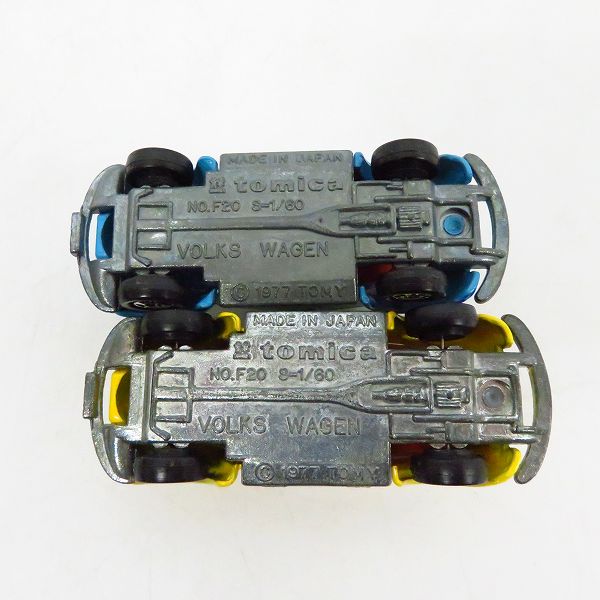 実際に弊社で買取させて頂いたトミカ 日本製/中国製 1/60 VOLKS WAGEN・フォルクスワーゲン 1200LSE F20 4点セットの画像 4枚目