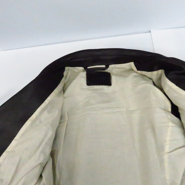 実際に弊社で買取させて頂いたDIESEL BLACK GOLD/ディーゼルブラックゴールド L-PERF ラムスキン ダブルライダース 00S0QZ/48の画像 7枚目