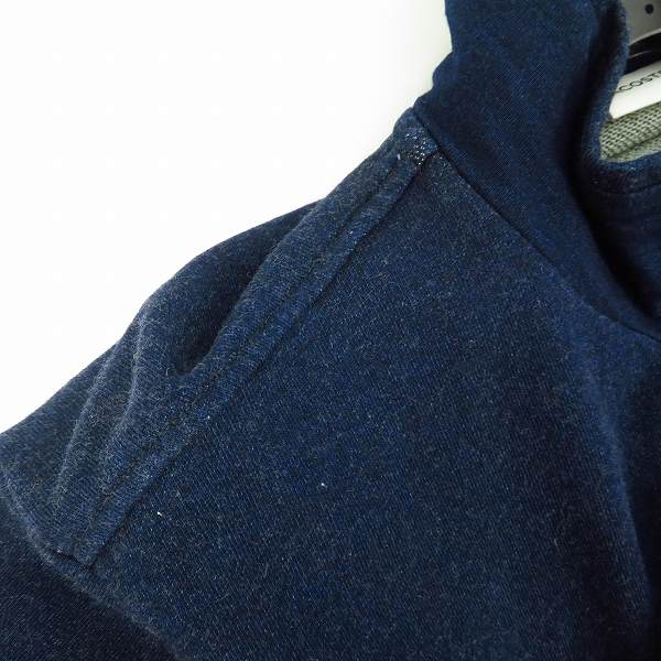 実際に弊社で買取させて頂いたLACOSTE/ラコステ インディゴ 裏毛 ジップアップスウェット ブルゾン SH812E US Mの画像 7枚目