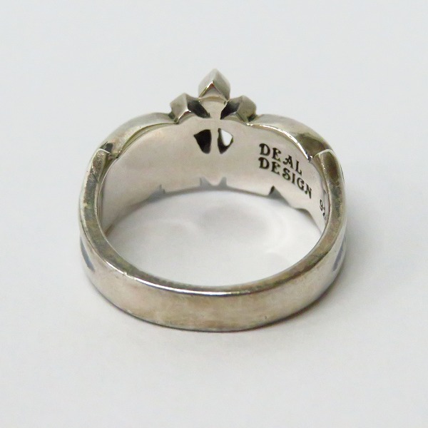 実際に弊社で買取させて頂いたDEAL DESIGN/ディールデザイン クラウン スカル リング 15号の画像 3枚目