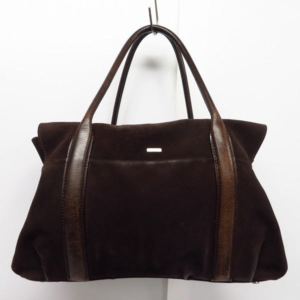 実際に弊社で買取させて頂いたHELMUT LANG/ヘルムートラング スウェード ハンドバッグ の画像 1枚目