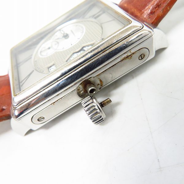 実際に弊社で買取させて頂いた【ジャンク】EMPORIO ARMANI/エンポリオアルマーニ レザーバンド 自動巻き 腕時計 AR-4209の画像 6枚目