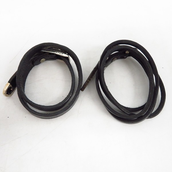 実際に弊社で買取させて頂いたDEAL DESIGN/ディールデザイン レザー S.C.B ブレス 2点セットの画像 4枚目