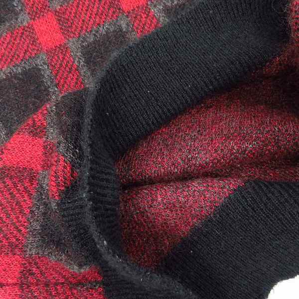 実際に弊社で買取させて頂いたJOHN LAWRENCE SULLIVAN/ジョンローレンスサリバン チェック モヘア ニット セーター/Sの画像 4枚目