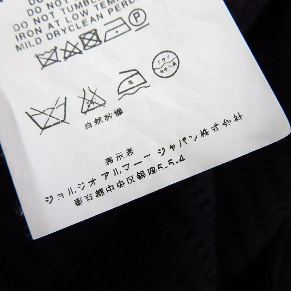 実際に弊社で買取させて頂いたEMPORIO ARMANI/エンポリオアルマーニ メッシュ 1Ｂ テーラードジャケット K1G830 K1280/48の画像 4枚目