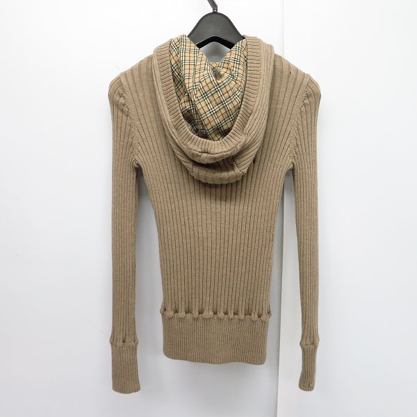 実際に弊社で買取させて頂いたBURBERRY BLUE LABEL/バーバリーブルーレーベル ジップアップ パーカーカーディガン  E1N23-274-40/38の画像 1枚目