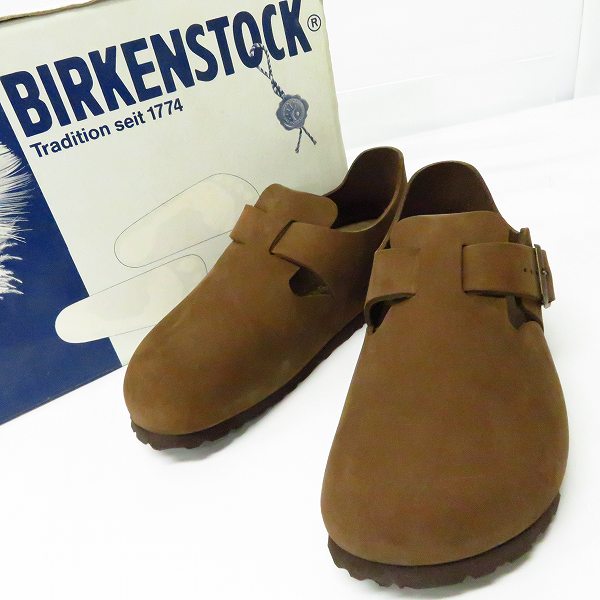 実際に弊社で買取させて頂いたBIRKENSTOCK/ビルケンシュトック Nubuk cacao レザーサンダル ブラウン/38 
