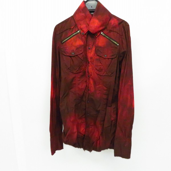 実際に弊社で買取させて頂いたL.G.B./ルグランブルー Damage processing long sleeves shirt ダメージ加工 長袖シャツ SHIRT-G/STD/M IADIAT/1