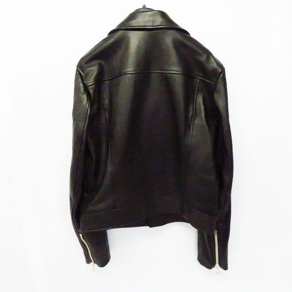 実際に弊社で買取させて頂いたDIESEL BLACK GOLD/ディーゼルブラックゴールド L-PERF ラムスキン ダブルライダース 00S0QZ/48の画像 1枚目