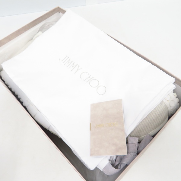 実際に弊社で買取させて頂いたJIMMY CHOO/ジミーチュウ NORWAY/M KNIT ニットスニーカー/41の画像 6枚目