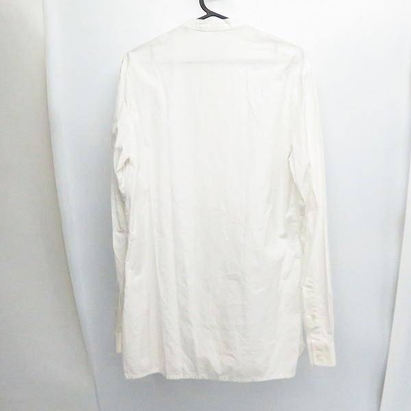 実際に弊社で買取させて頂いたKRISVANASSCHE/クリスヴァンアッシュ ノーカラー シャツ ホワイト/48の画像 1枚目