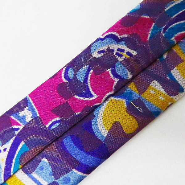 実際に弊社で買取させて頂いたETRO/エトロ ペイズリー×パズル総柄シルクネクタイの画像 4枚目