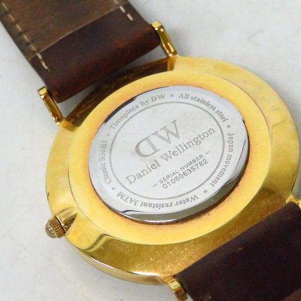 実際に弊社で買取させて頂いたDaniel Wellington/ダニエルウェリントン レザーベルト クォーツ/腕時計/ウォッチ B36R8の画像 3枚目