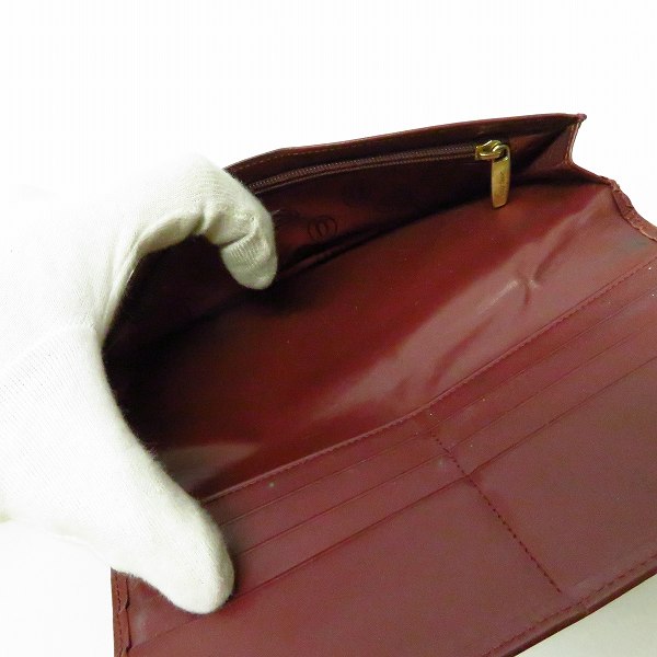 実際に弊社で買取させて頂いたCartier/カルティエ マストライン 二つ折り レザー 長財布の画像 4枚目