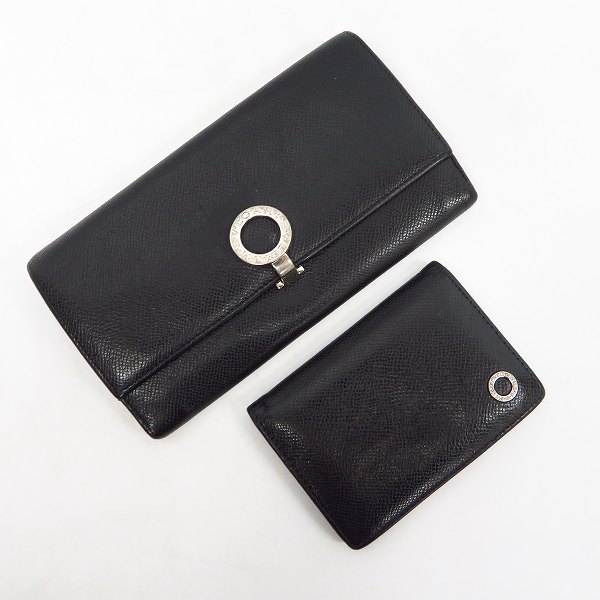実際に弊社で買取させて頂いたBVLGARI/ブルガリ レザー 長財布/カードケース 2点セット