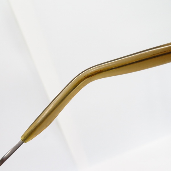 実際に弊社で買取させて頂いた999.9/フォーナインズ メタル ハーフリム アイウェア/メガネフレーム S-207Tの画像 6枚目