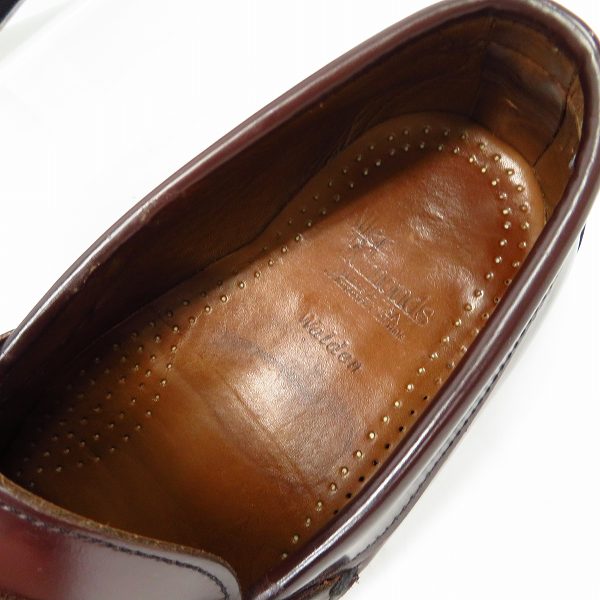 実際に弊社で買取させて頂いたAllen Edmonds/アレンエドモンズ walden コインローファーレザーシューズ/8.5の画像 4枚目