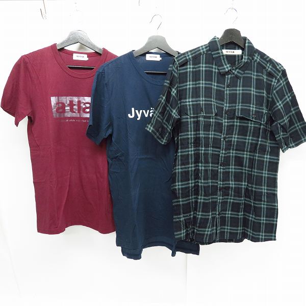 実際に弊社で買取させて頂いたFACTOTUM/ファクトタム プリントカットソー/ハーフスリーブシャツ/素材切替シャツ 6点セットの画像 1枚目