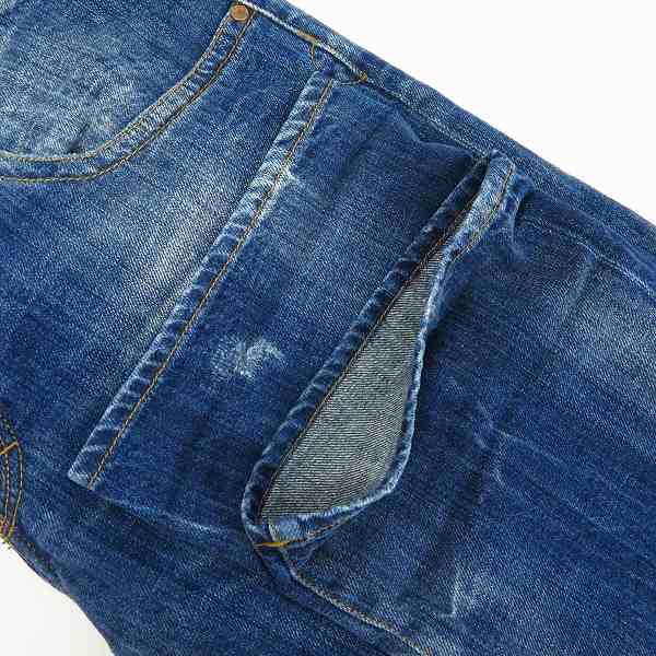 実際に弊社で買取させて頂いたARMANI JEANS/アルマーニジーンズ ボタンフライ ダメージ加工 デニムパンツ/34の画像 9枚目