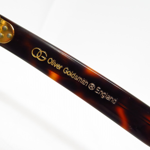 実際に弊社で買取させて頂いたOLIVER GOLDSMITH/オリバーゴールドスミス VICECONSUL メガネフレーム/アイウェアの画像 4枚目