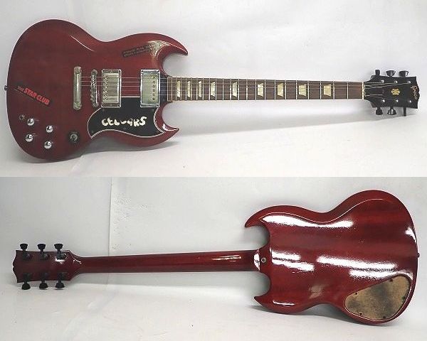 実際に弊社で買取させて頂いた★Greco/グレコ SGタイプ エレキギター ソフトケース付きの画像 1枚目