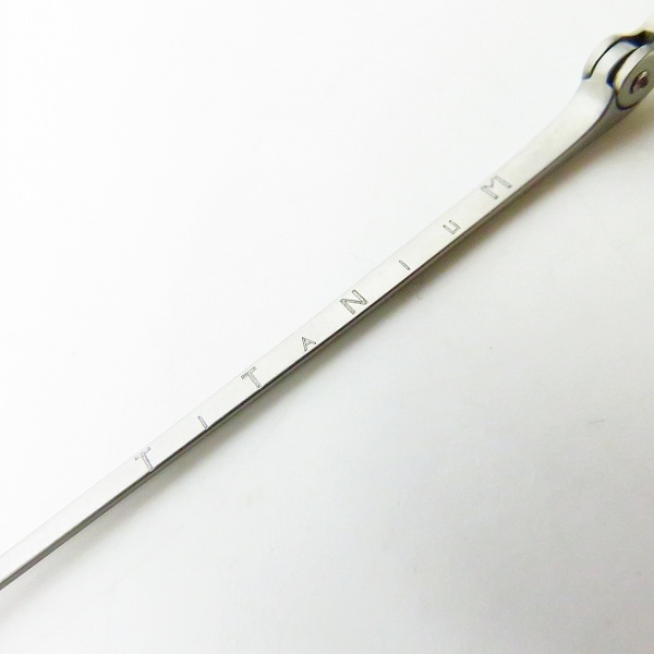 実際に弊社で買取させて頂いた白山眼鏡店/ハクサンガンキョウテン TITANIUM ラウンド 眼鏡/メガネ フレームの画像 3枚目