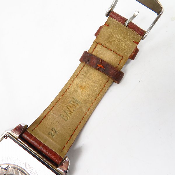 実際に弊社で買取させて頂いた【ジャンク】EMPORIO ARMANI/エンポリオアルマーニ レザーバンド 自動巻き 腕時計 AR-4209の画像 4枚目