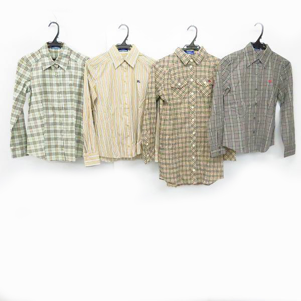 実際に弊社で買取させて頂いたBURBERRY LONDON BLUE LABEL/バーバリーロンドン ブルーレーベル 長袖シャツ 38/4点セット