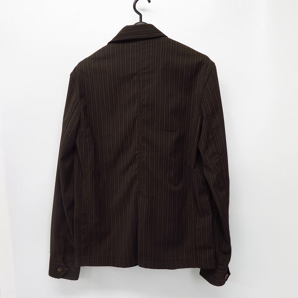 実際に弊社で買取させて頂いたTHE CRIMIE/クライミー GOOD LUCK&GOD BLESS ストライプ柄 3Bテーラードジャケット Sの画像 1枚目