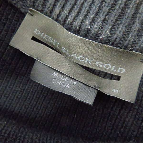 実際に弊社で買取させて頂いたDIESEL BLACK GOLD/ディーゼル ブラック ゴールド ボーダー柄ニット Mの画像 2枚目